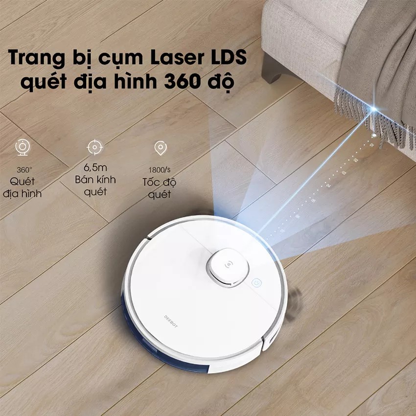 Robot hút bụi dọn nhà Ecovacs Deebot N8 pro+2021 - Chính Hãng - mới 100% Nguyên Seal - Giá Tốt nhất thị trường