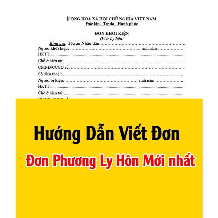 Hướng dẫn viết đơn thuận tình ly hôn mới nhất + Tài liệu luật sư hướng dẫn chi tiết và tư vấn quy trình ly hôn