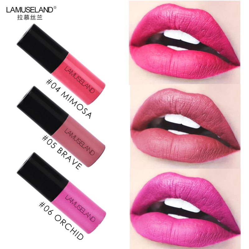 Waterproof Long-Lasting Matte Liquid Lipstick 12 Colors Nude Lip Gloss Velvet Red Lip Tint Makeup | BigBuy360 - bigbuy360.vn
