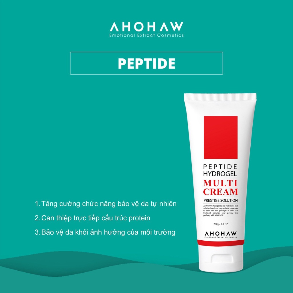 Kem dưỡng Ahohaw Peptide Hydrogel Multi Cream chống lão hóa, phục hồi làn da