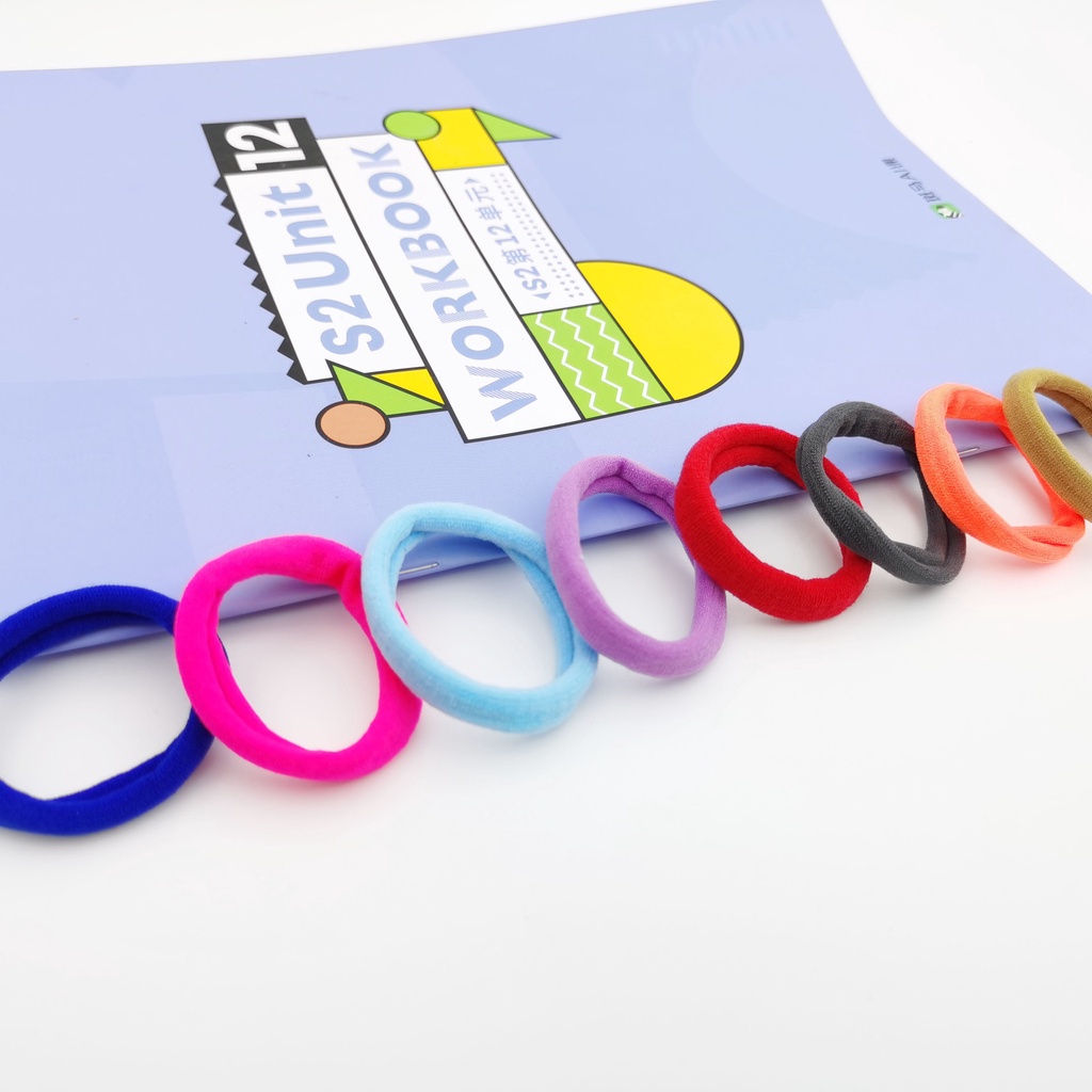 1 Dây Cột Tóc Cao Su Nhiều Màu Cho Bé Gái