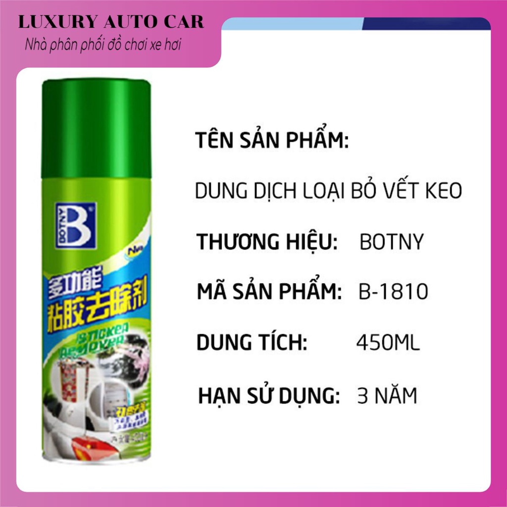Tẩy Keo 3M ,Nhựa Đường ,Vết Băng Dính Botny | Đánh Sạch vết bẩn