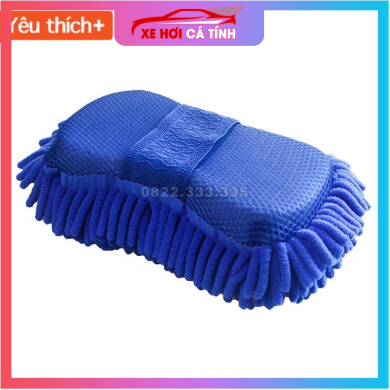Găng Tay Bông Rửa Xe Chuyên Dụng Sợi Microfiber Mẫu 2 Cho Ô Tô Tiện Dụng Siêu Mịn, Siêu Thấm Hút