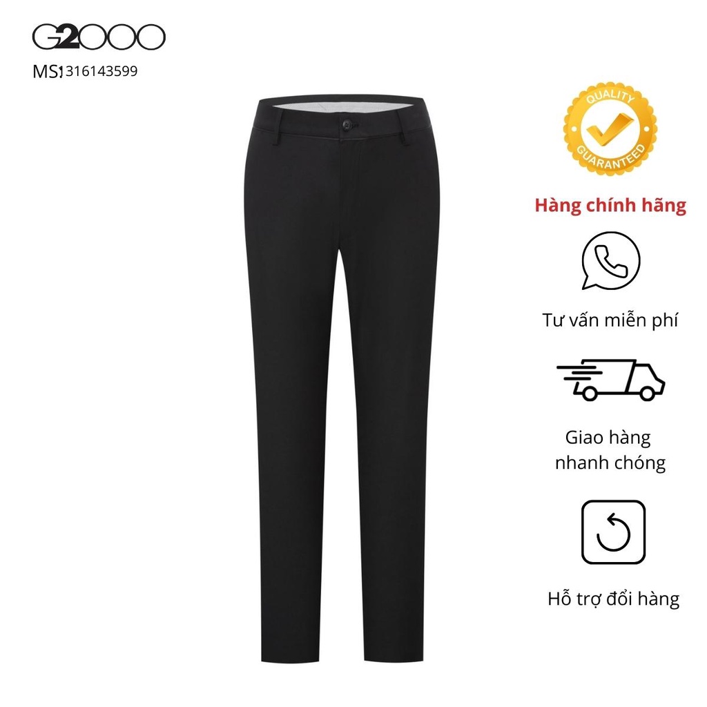 Quần Kaki Nam Smart Fit G2000 (1316143599) Màu Đen