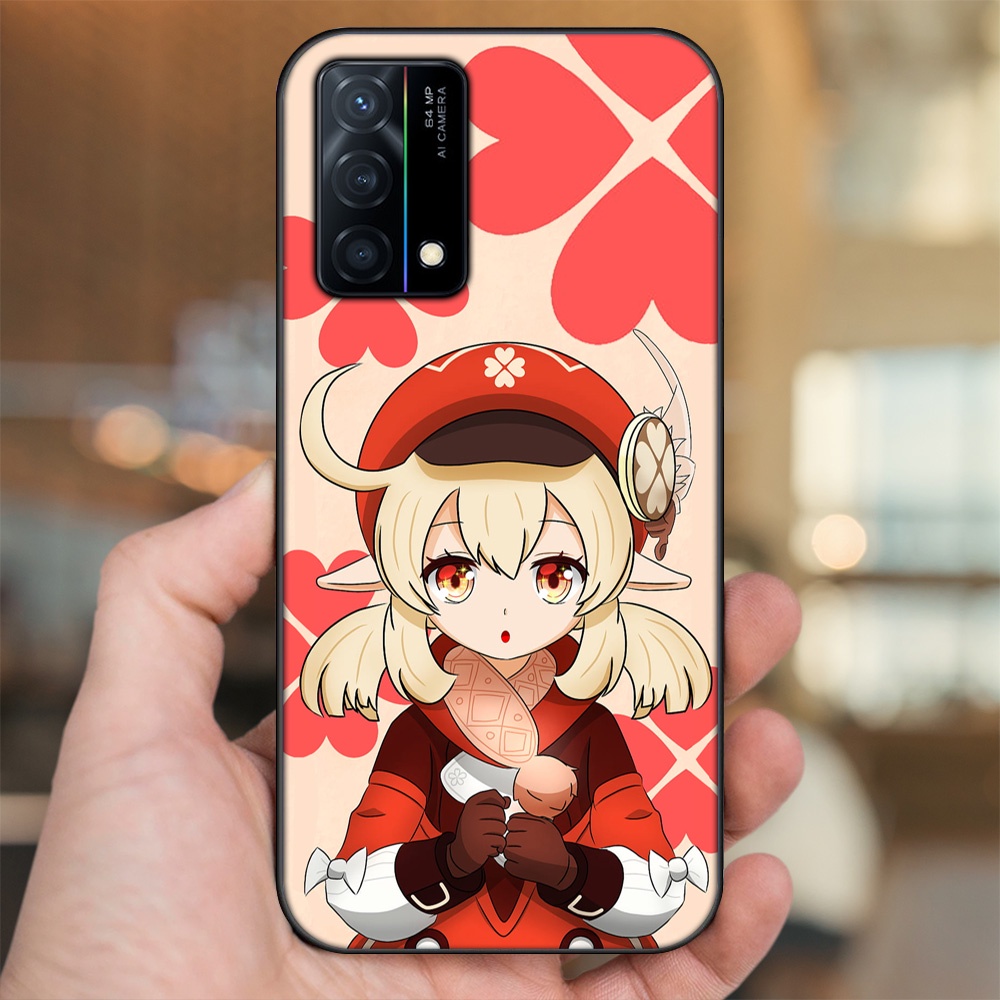 Ốp lưng Oppo K9 viền đen in hình Klee Genshin Impact