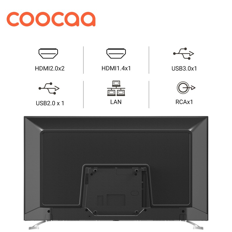 [Mã ELCOOCAA giảm 5% đơn 3TR] Smart Tivi 4K UHD Coocaa 65 inch - Android 9.0 - Model 65S6G - Miễn phí lắp đặt