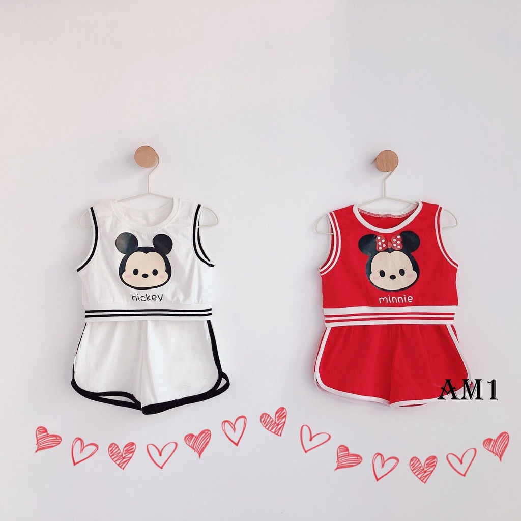 (8-18kg) Đồ bộ ba lỗ cho bé hình thú ngộ nghĩnh QATE959