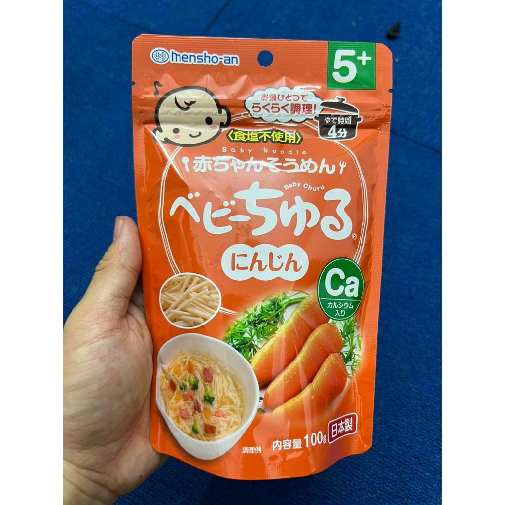 Mì Somen rau củ tách muối CHURU BABY cho bé ăn dặm từ 5 tháng 100gram