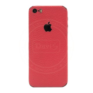 Miếng dán da dán full viền cho Iphone 5s làm từ da thật cao cấp - Davis