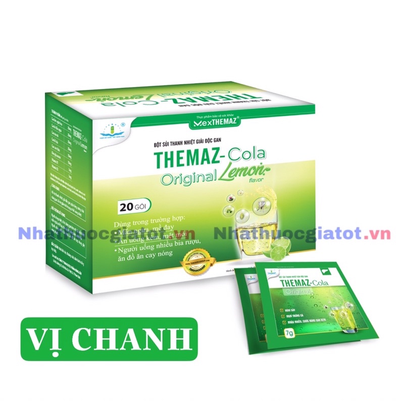 Bột Sủi Thanh Nhiệt Giải Độc THEMAZ _COLA - Hỗ trợ thanh nhiệt, giải độc gan