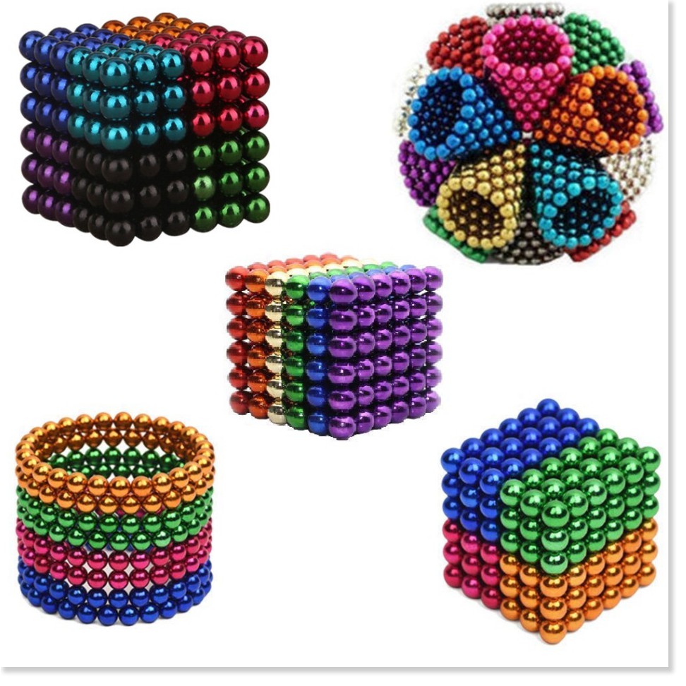 Bi nam châm tròn - bucky ball 5mm 6 màu