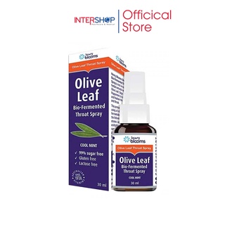 Chai Xịt Viêm Họng, Thơm Miệng Henry Blooms Olive Leaf Bio Fermented Throat Spray 30ml