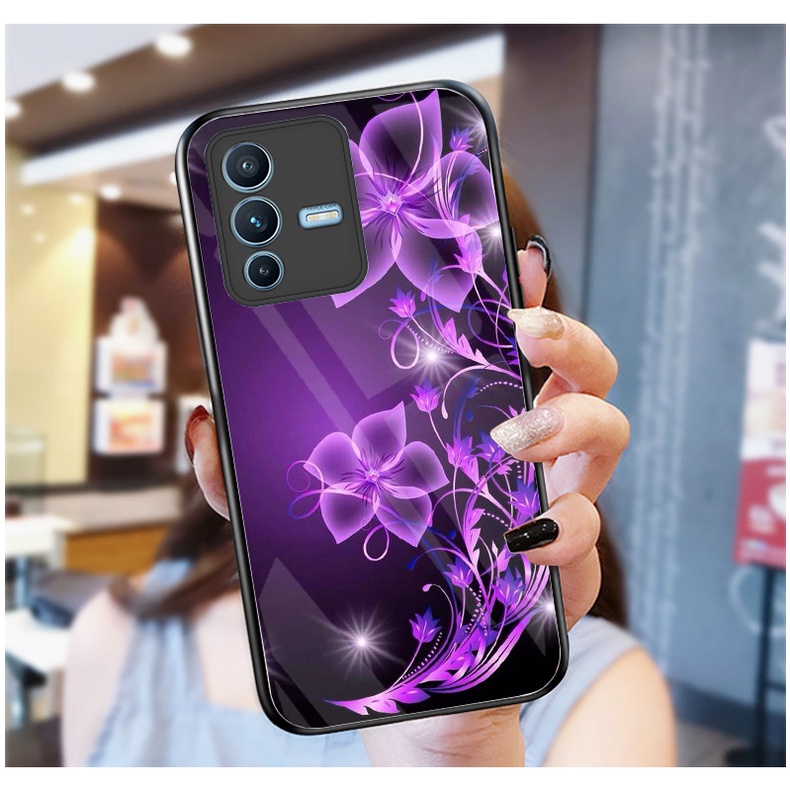 Ốp Lưng VIVO V23 5G mặt kính cường lực cao cấp