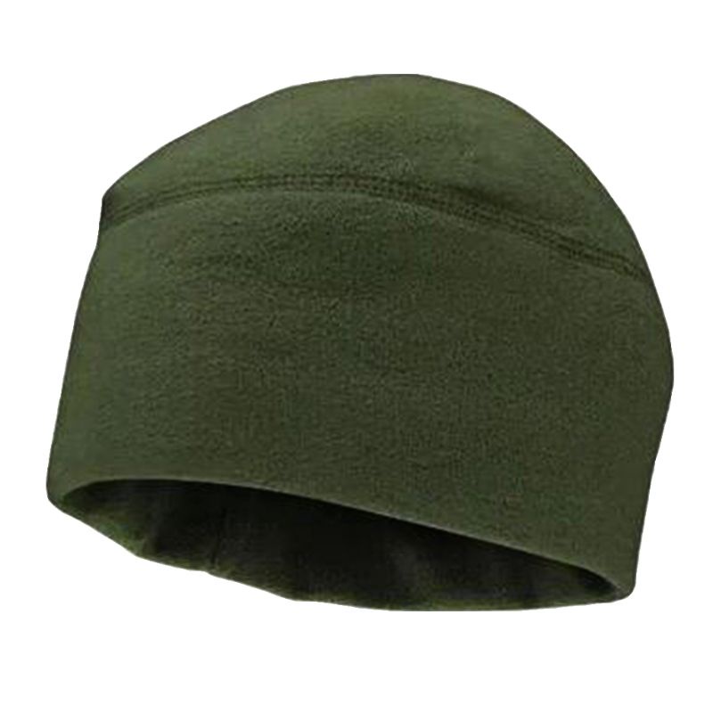 Mũ beanie bằng vải nỉ mềm màu trơn dày dặn ấm áp chống gió cho nam nữ