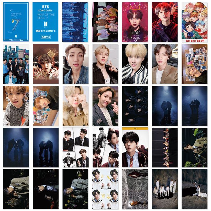 Bộ 52 lomo Bangtan World tour,MOTS 7, BLACKPINK in 2 mặt cực đẹp | BigBuy360 - bigbuy360.vn