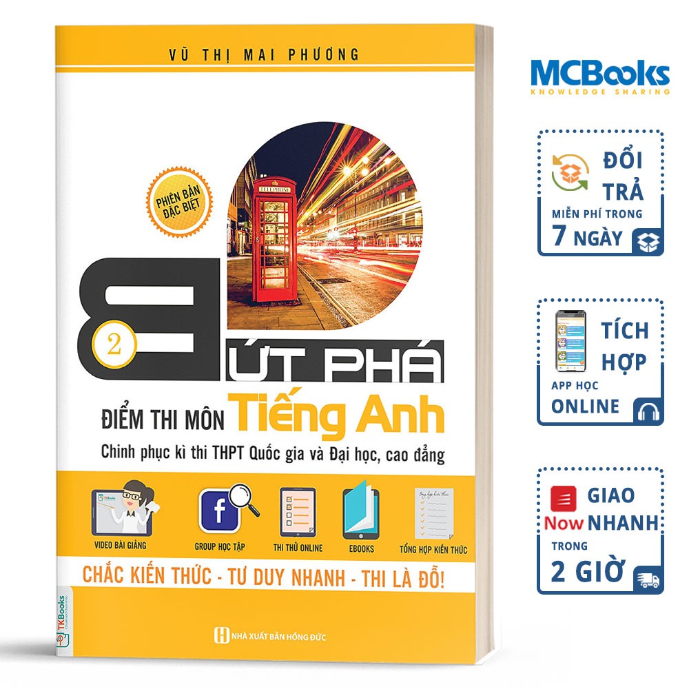 Sách - Combo Bứt Phá Điểm Thi Môn Tiếng Anh (Chinh Phục Kì Thi THPTQG Và Đại Học, Cao Đẳng) - Tập 1 + 2