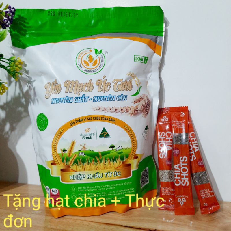 Yến mạch úc tươi nguyên chất, giảm cân nhanh, 1 kg