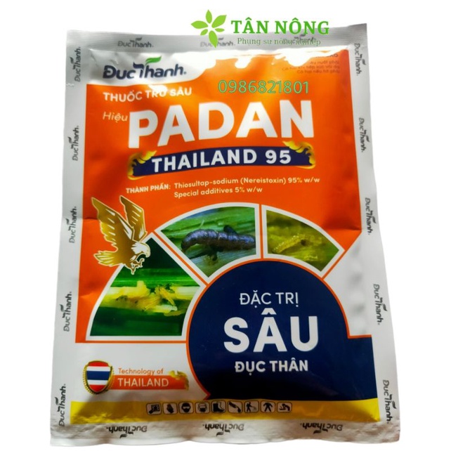Chế phẩm trừ sâu PADAN THAILAND 95 gói 100g chuyên trừ sâu đục thân
