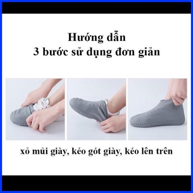 [Siêu Rẻ] Ủng silicol bọc giày đi mưa chống trơn cuống trươt tiện dụng | BigBuy360 - bigbuy360.vn