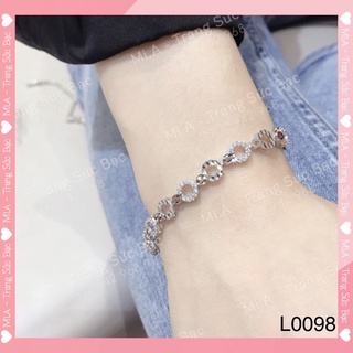 [ẢNH THẬT] Lắc tay bạc Ý Italy xi bach kim 18K cao cấp L0098