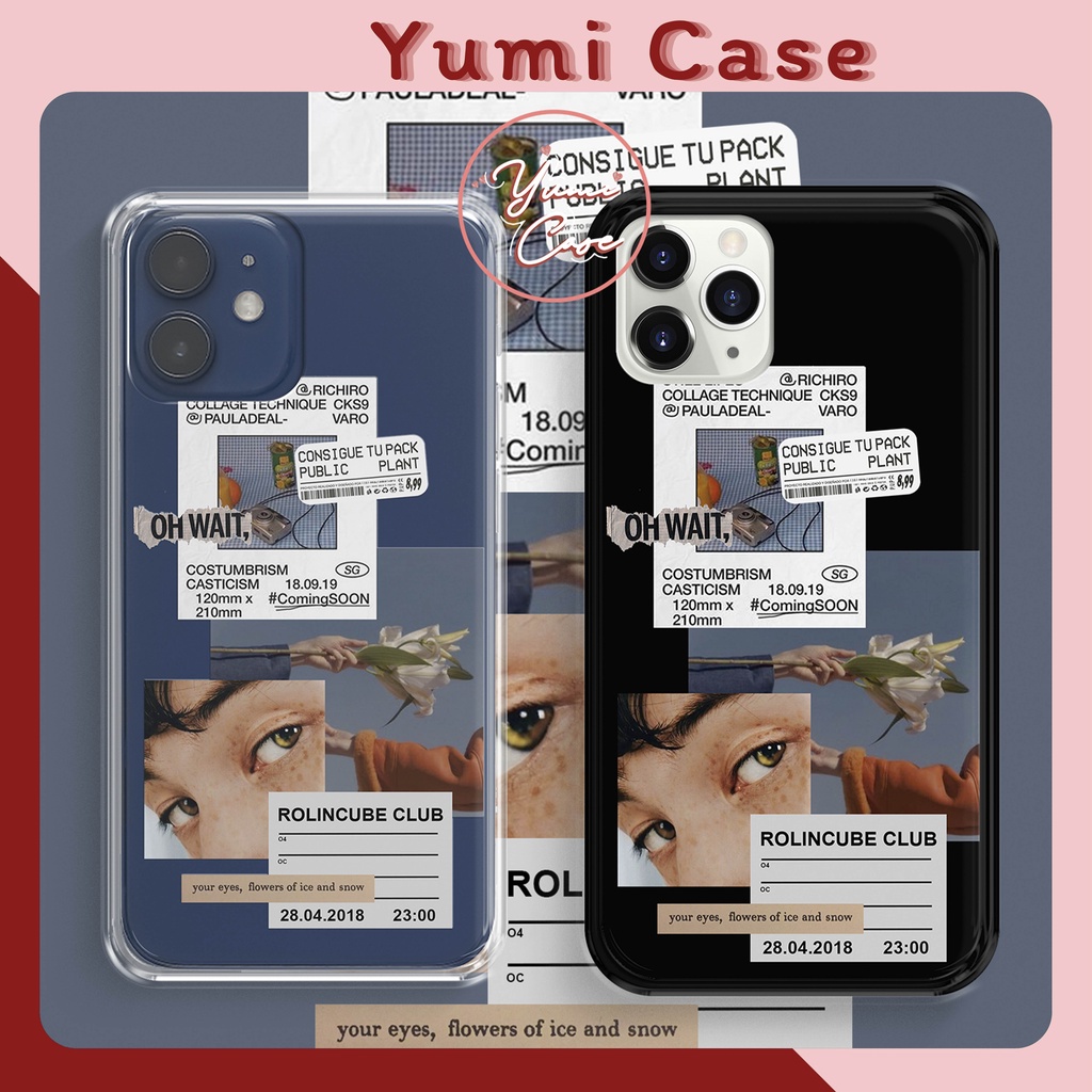Ốp lưng điện thoại cho Iphone Samsung Vsmart Oppo Huawei Xiaomi Vivo Nokia Realme Poco Redmi TRẮNG ĐENYumi Case