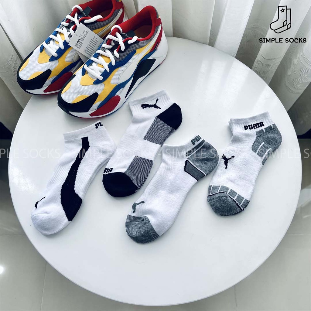 Vớ Puma Cổ Thấp🍅FREESHIP️️🍅gTất Nam Thể Thao Cực Đẹp - Vớ Dệt Kim Nhẹ Êm, Thấm Mồ Hôi Cực Tốt