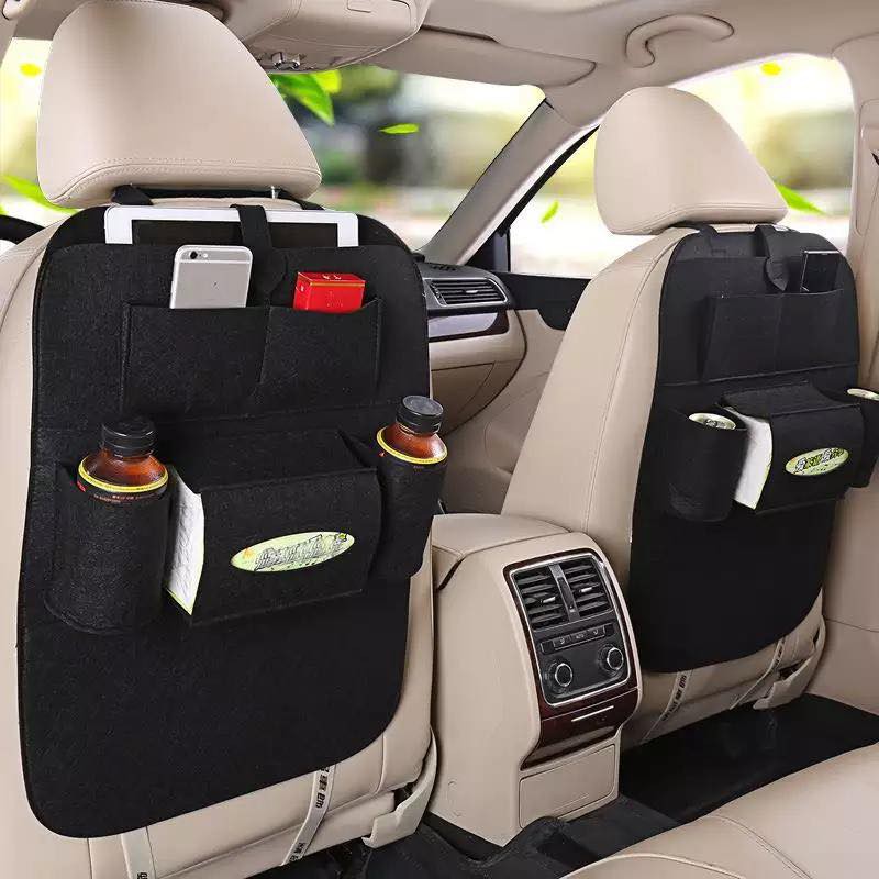 1pc Car Back Seat Storage Bag  Seat Cover Organizer Holder Bottle Tissue Box car interior accessories car tissue holder  car tissue box