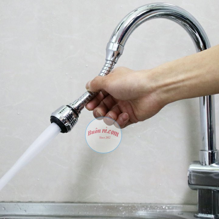 Đầu vòi xịt nước tăng áp cho vòi bồn rửa Turbo Flex điều chỉnh dòng nước 01120 Buôn Rẻ