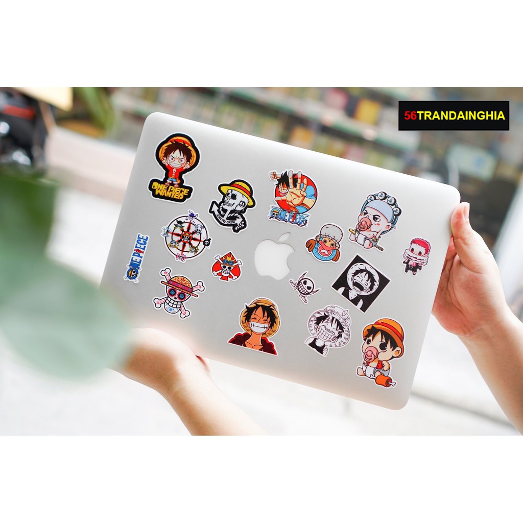 Sticker Đảo Hải Tặc One Piece | Sticker Dán Xe máy, mũ bảo hiểm, trang trí laptop vali- Chống Thấm Nước, Chống Bay Màu
