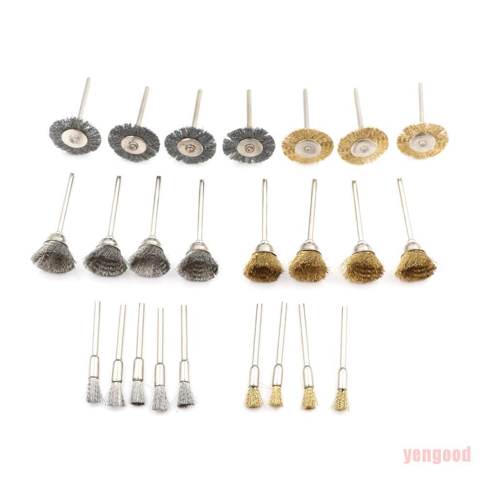 Bộ 24 Cọ Đánh Bóng Điện Bằng Đồng Chất Lượng Cao