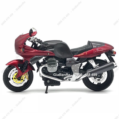 XE MÔ HÌNH TĨNH TỈ LỆ 1:12 - MOTO GUZZI - NEWRAY - ĐỎ - 8713DO