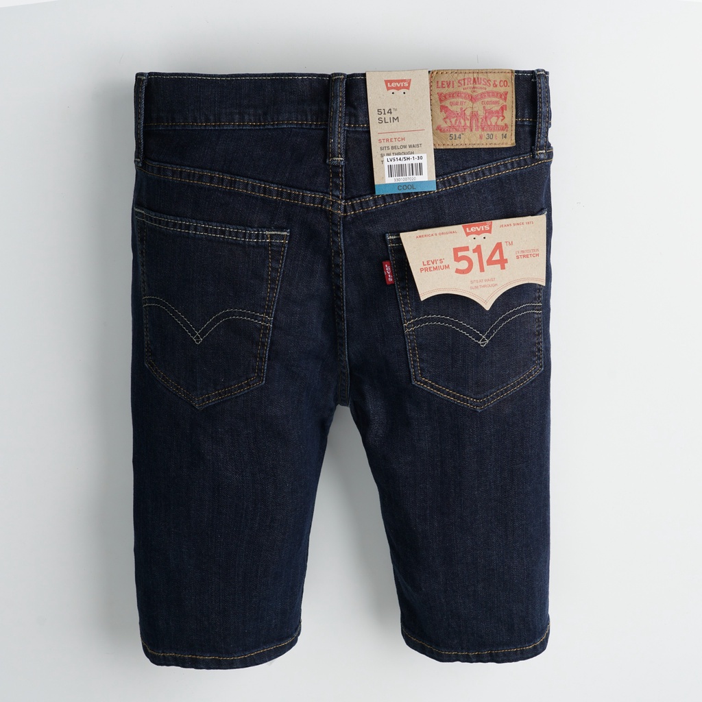 Quần Short 𝙇𝙚𝙫𝙞𝙨 Jean nam 𝙇𝙚𝙫𝙞'𝙨 514 PREMIUM Form Slim Hàng Xuất Xịn Có Big Size Cao Cấp DV