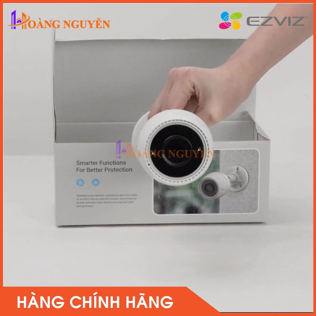 [NHÀ PHÂN PHỐI] Camera Wifi Ngoài Trời, AI Nhận Diện Người Và Vật Ezviz C3TN (2MP, H.265, Color)