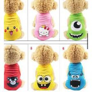 TD Áo hoạt hình cho thú cưng đủ size 1-10kg