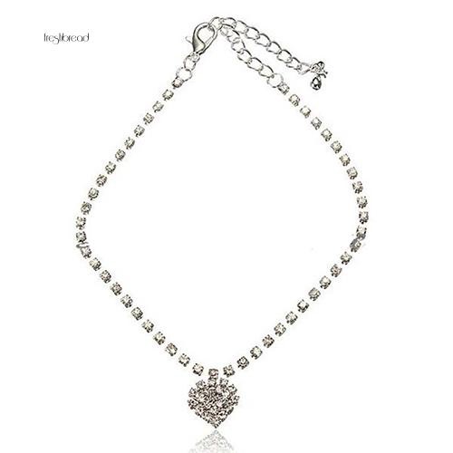 Lắc chân mặt trái tim đính đá thời trang thanh lịch | BigBuy360 - bigbuy360.vn