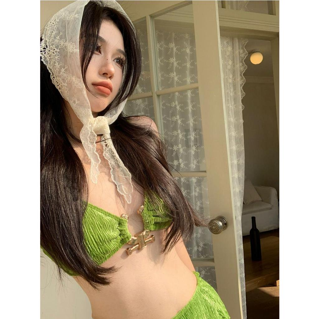 Bộ đồ bơi mới Sexy Vải co giãn đầy đủ ba mảnh