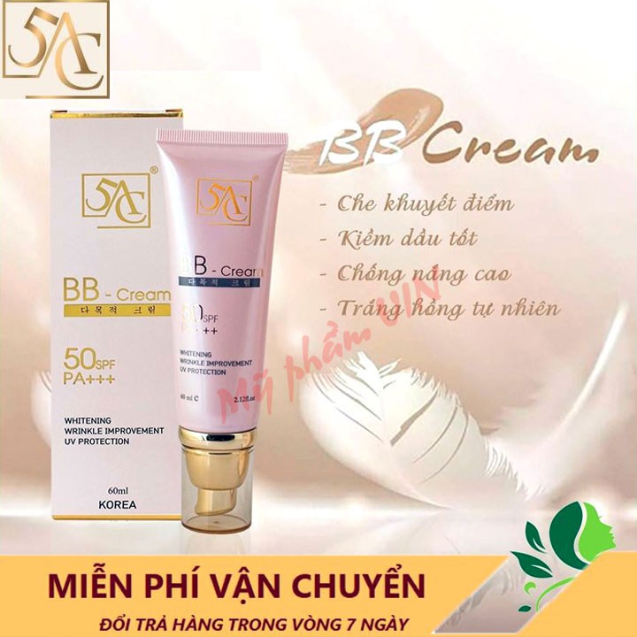 Kem nền trang điểm 5AC hàn quốc che khuyết điểm 60ml