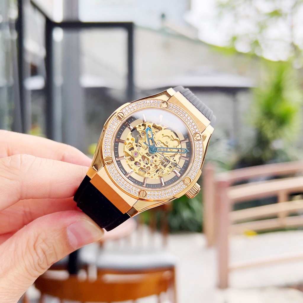 Đồng hồ nam chính hãng Olym Pianus OP990-45 OP990-45.24 OP990-45.24ADGR-GL đen
