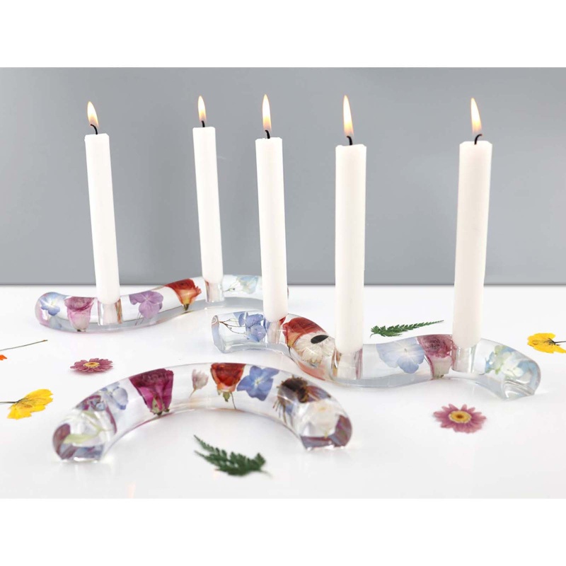 Khuôn Silicone Hình Chữ C Làm Giá Đỡ Đèn Cầy