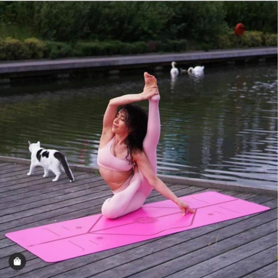Thảm Tập Yoga Cao Su Liforme Phiên Bản Phổ Thông L1LIFORMEPT, Nhập Khẩu Anh Quốc Có Mã Vạch Kiểm Tra, Túi Chính Hãng GKK