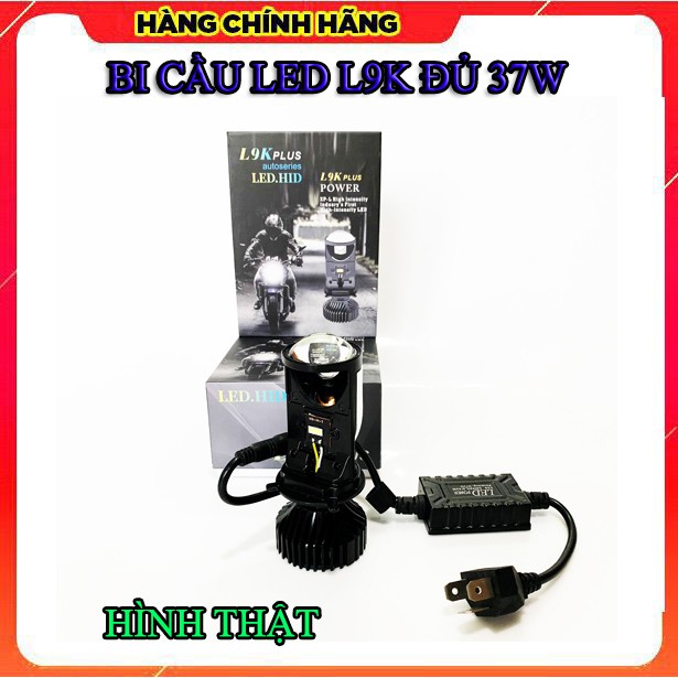 ĐÈN BI CẦU LED L9K SIÊU SÁNG ĐỦ 37W ( CHÂN H4)