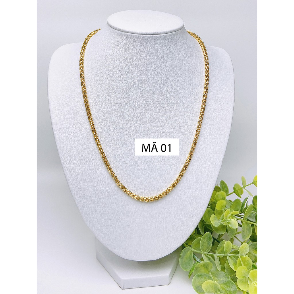 [MẪU MỚI, BÁN VỐN ĐỂ LẤY ĐÁNH GIÁ] DÂY CHUYỀN NAM MẠ VÀNG 18K CAO CẤP