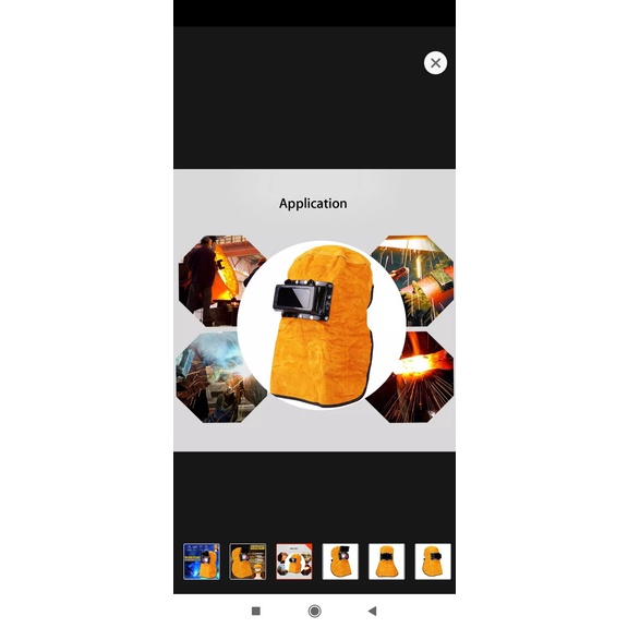 Mặt nạ hàn da trùm đầu _ Bảo hộ hàn Que Tig Mig