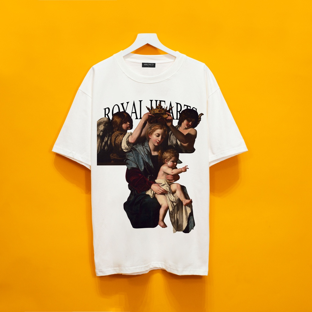 Áo thun tay lỡ MIKENCO Royal áo phông unisex nam nữ from rộng chuẩn chất liệu cotton BrownRabbit Fashion