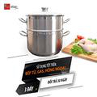 Bộ Nồi Xửng Hấp Inox Fivestar 26cm nắp kính