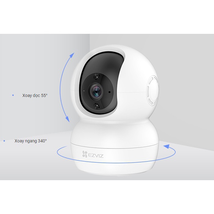 Camera Wifi EZVIZ TY2 1080P -CHÍNH HÃNG-  Đàm Thoại 2 Chiều,Quay Quét 360 Độ Thông Minh , Hình ảnh Full HD-BẢO HÀNH 24 T | BigBuy360 - bigbuy360.vn