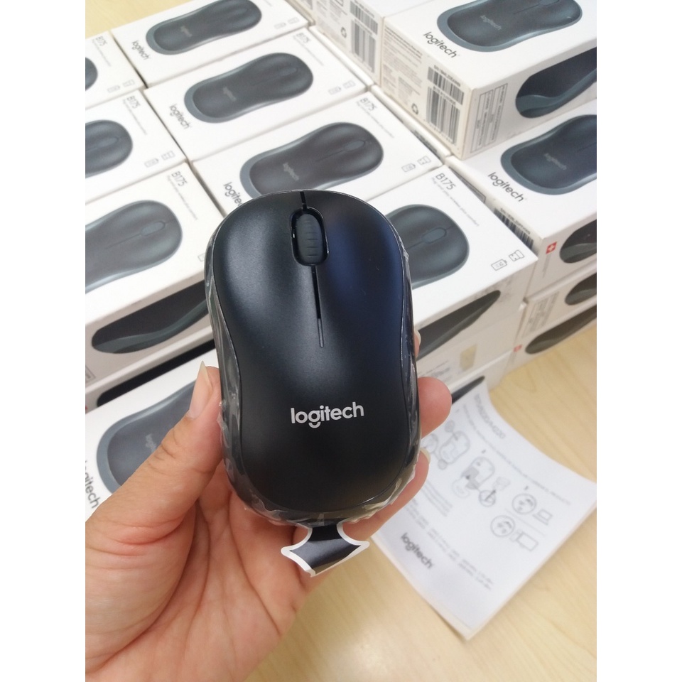 Chuột không dây FuhLen A09B Dareu LM155G Logitech B175 Optical Wireless Đen chính hãng chất lượng cao