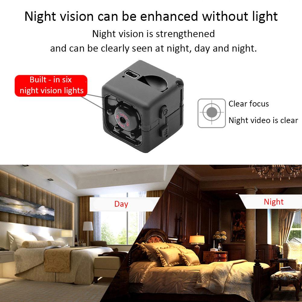 Camera IP mini 1080P Giám sát tại nhà Máy quay phim tầm nhìn ban đêm Action Cam cho Văn phòng ô tô tại nhà SQ11