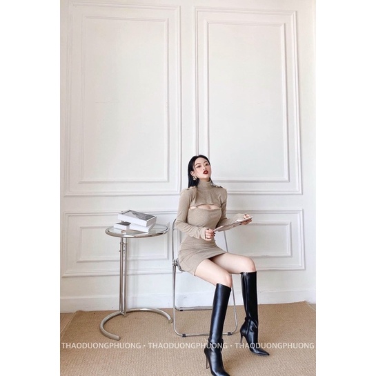 Set Len Rời Váy 2 Dây Mix Áo Cổ Lọ 3 Màu Siêu Xinh Có Ảnh Thật Kèm Video | BigBuy360 - bigbuy360.vn