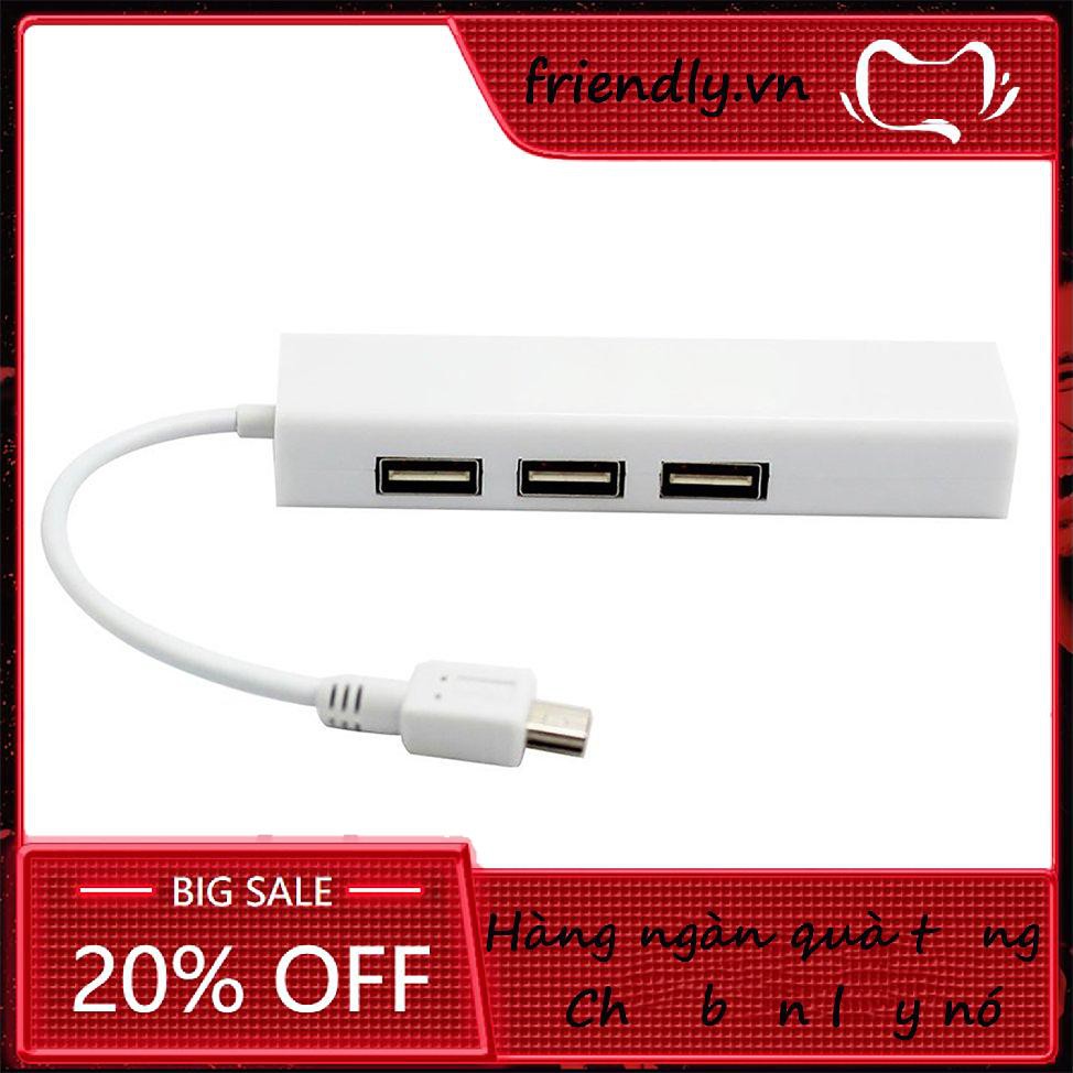 Bộ Chuyển Đổi 3 Cổng Usb Mini Usb 5 Pin Sang Lan Ethernet Rj45 | BigBuy360 - bigbuy360.vn
